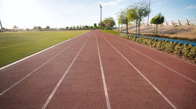 321 Sports Jogging track and six 400 m running tracks